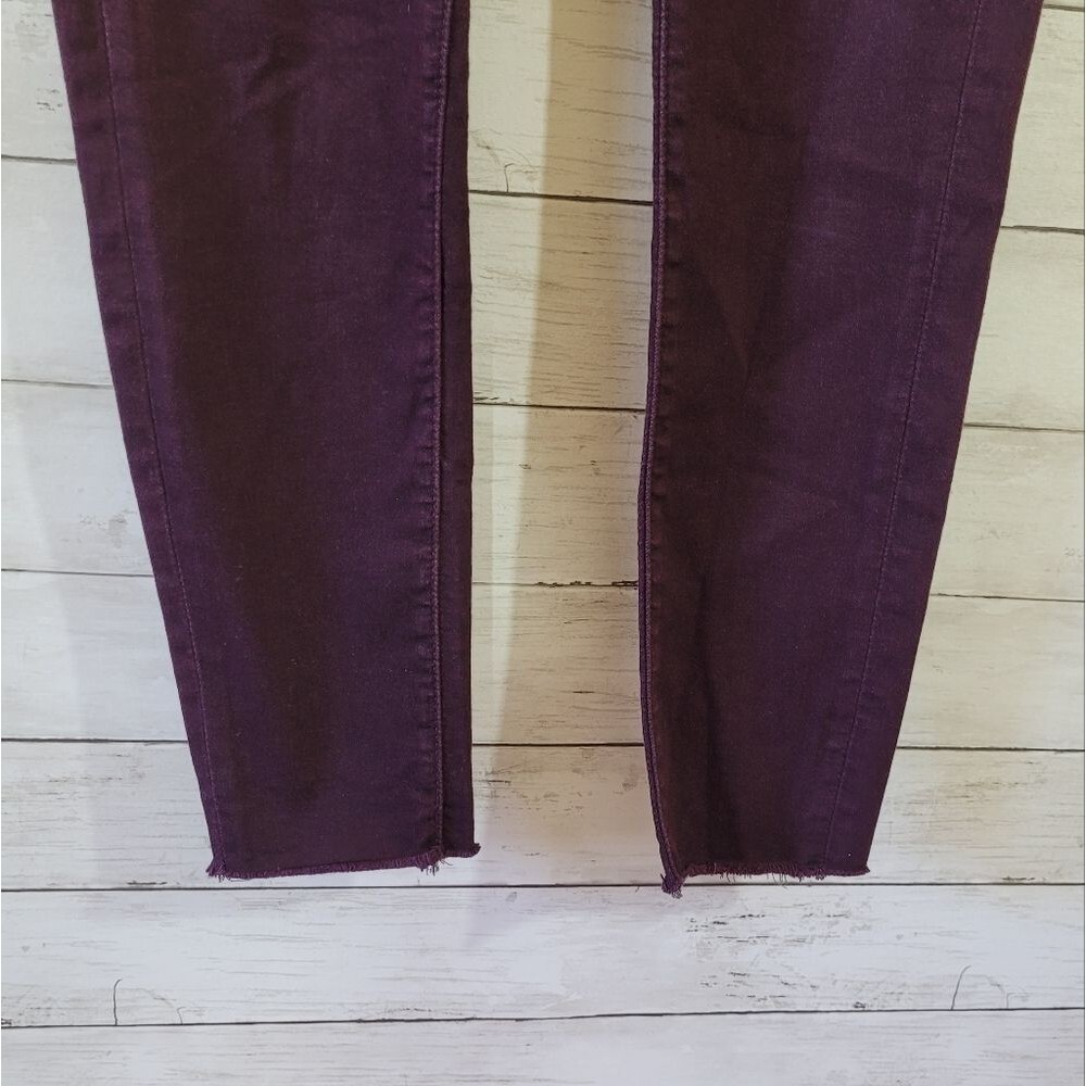 Articles of Society Sarah Cut Off Hem Ankle Skinny Jeans in Boise / Plum Size 28 - Picture 4 of 15